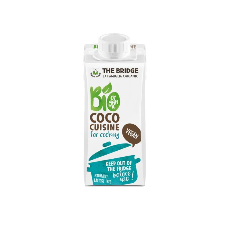 Crema ecologica din cocos pentru gatit, 200ml, The Bridge — preț și oferte