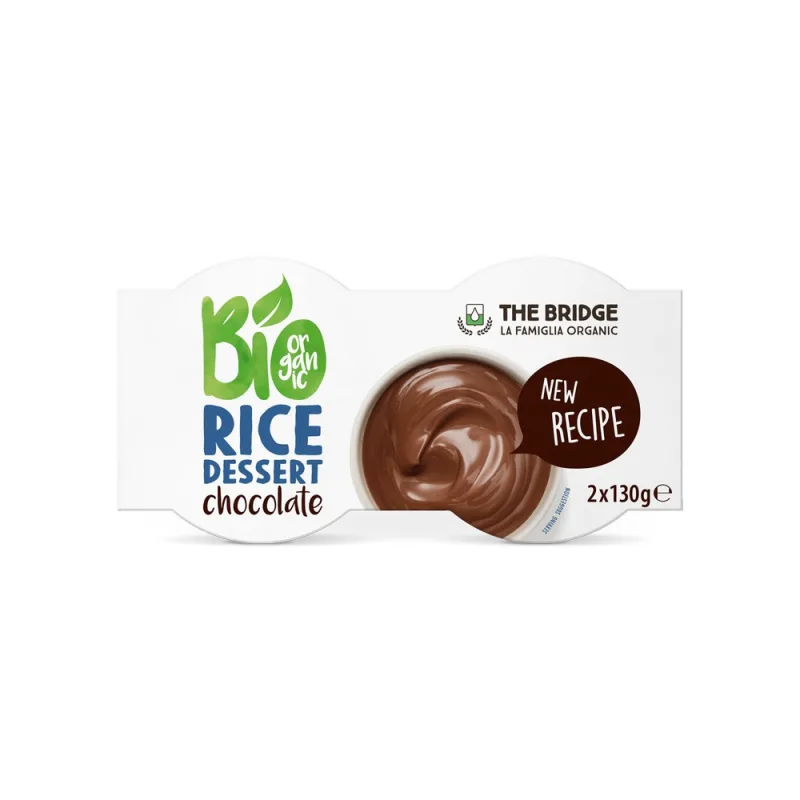 Desert ecologic din orez cu ciocolata, 2x130g, The Bridge — preț și oferte