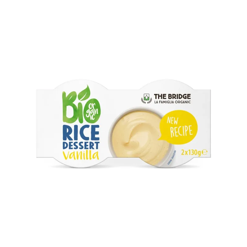 Desert ecologic din orez cu vanilie, 2x130g, The Bridge — preț și oferte
