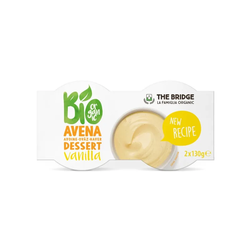 Desert ecologic din ovaz cu vanilie, 2x130g, The Bridge — preț și oferte