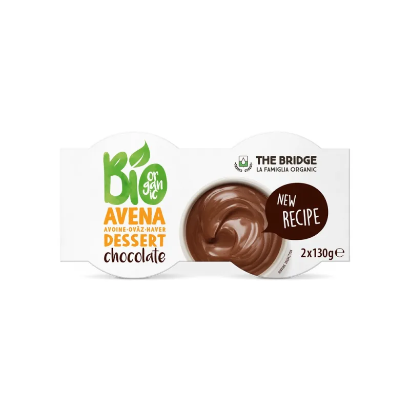 Desert ecologic din ovaz cu ciocolata, 2x130g, The Bridge — preț și oferte