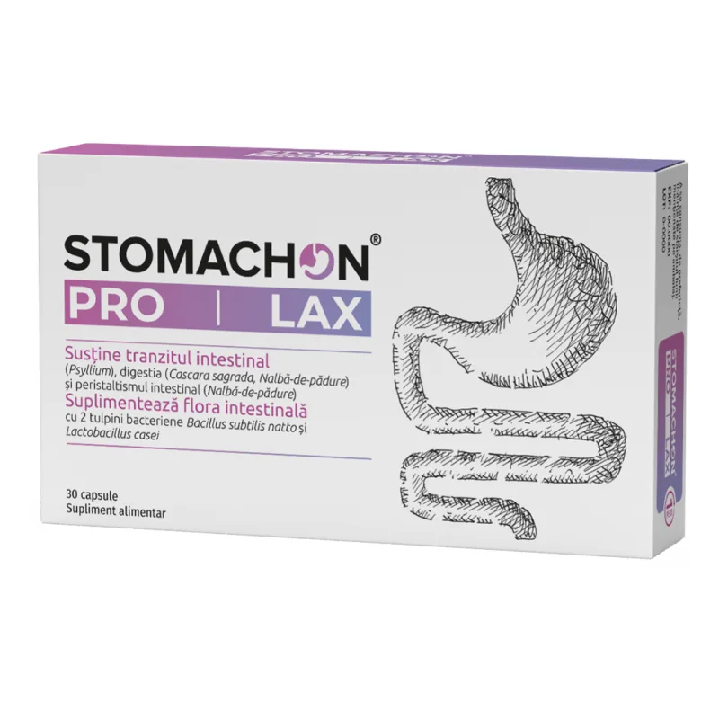 Stomachon Pro Lax, 30 capsule, Naturpharma — preț și oferte
