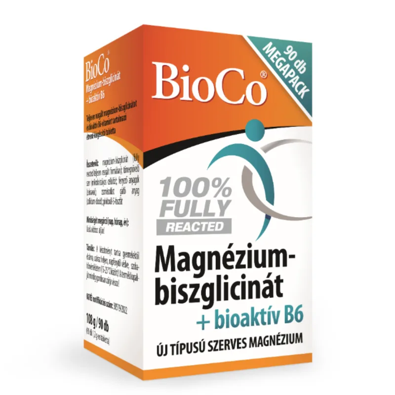 Magneziu bisglicinat cu Vitamina B6 bioactivă, 90 capsule, BioCo — preț și oferte