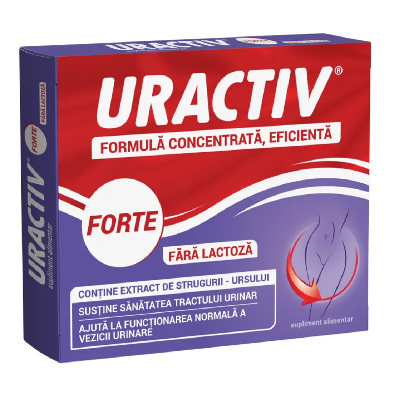 Uractiv Forte fara lactoza, 10 capsule, Terapia TERAPIA SA — preț și oferte