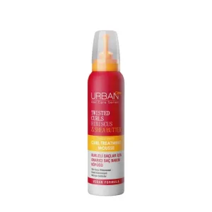 Tratament spuma pentru bucle cu Hibiscus si Unt de Shea, 150ml, Urban Care