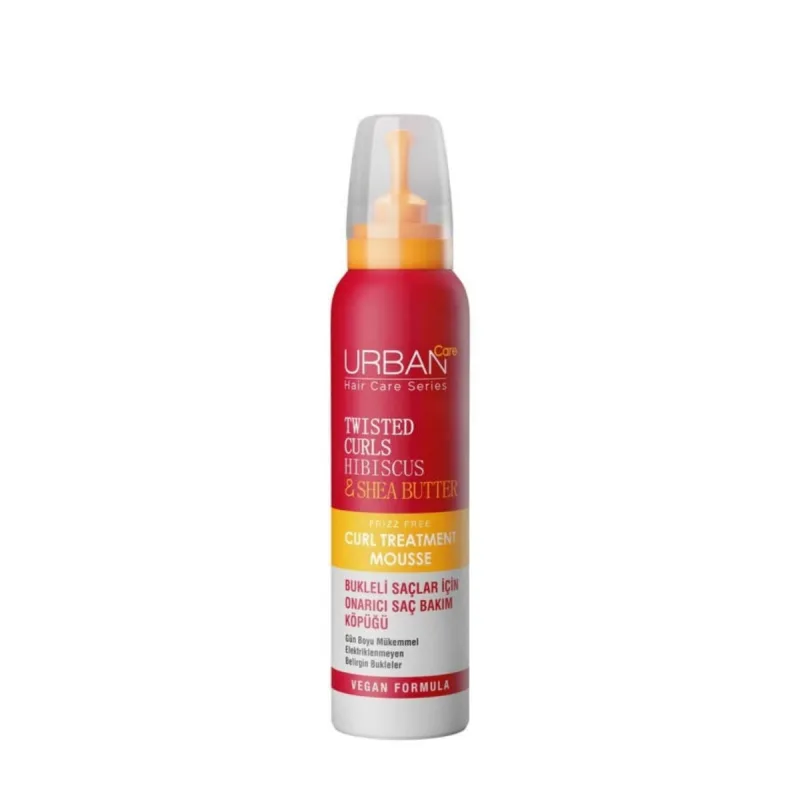 Tratament spuma pentru bucle cu Hibiscus si Unt de Shea, 150ml, Urban Care — preț și oferte