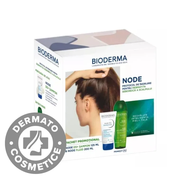 Pachet Node DS Sampon 125ml + Fluid 200ml, Bioderma — preț și oferte