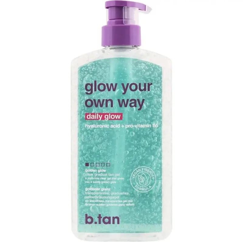 Gel autobronzant transparent Glow Your Own Way Daily Glow, 591ml, B.Tan — preț și oferte
