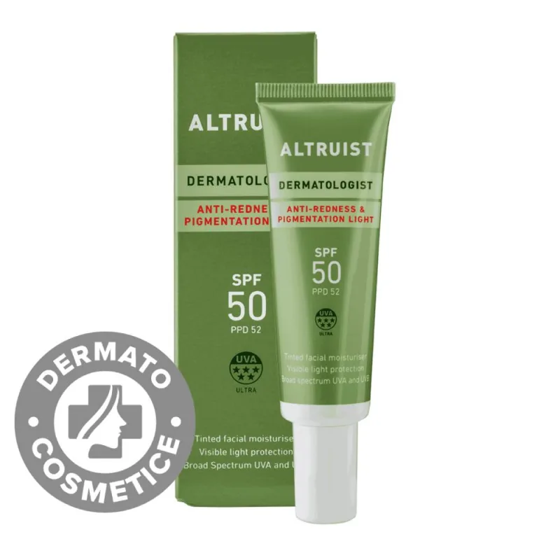 Crema colorata antiroseata SPF50 Light, 30ml, Altruist — preț și oferte