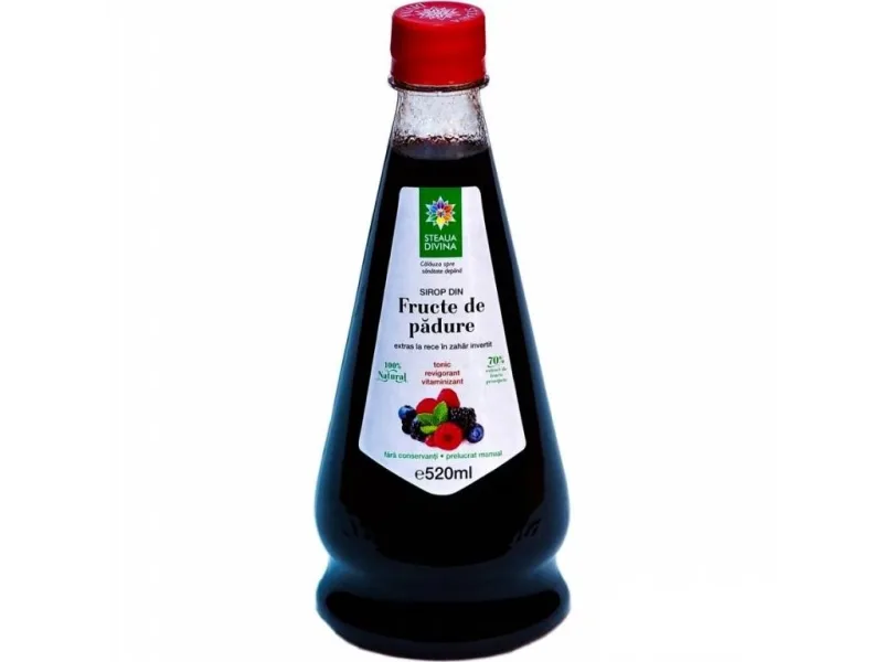 Sirop natural cu fructe de padure presat la rece, 520ml, Steaua Divina — preț și oferte