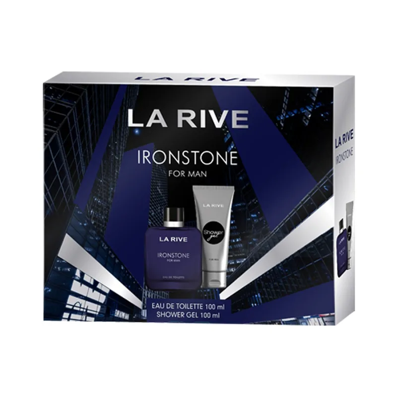 Pachet Ironstone Apa de toaleta 100ml + Gel de dus 100ml, La Rive — preț și oferte