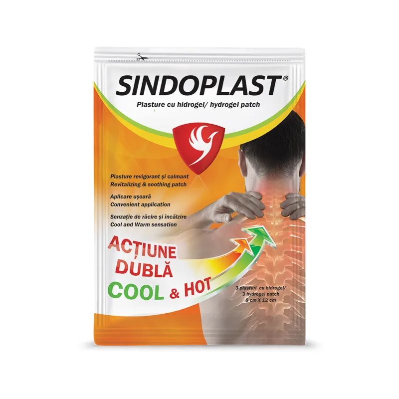 Plasturi cu hidrogel Sindoplast, 3 bucati, Fiterman — preț și oferte