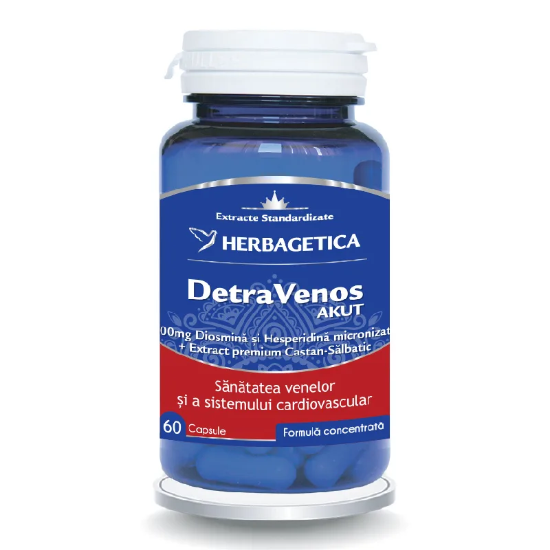 DetraVenos Akut, 60 capsule, Herbagetica — preț și oferte