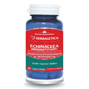Echinaceea Indiana, 60 capsule, Herbagetica