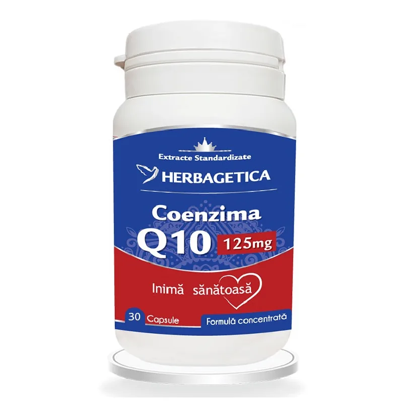 Coenzima Q10, 125 mg, 30 capsule, Herbagetica — preț și oferte