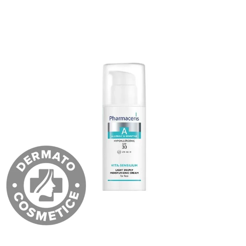 Crema intens hidratanta cu SPF30 Vita-Sensilium A, 50ml, Pharmaceris — preț și oferte