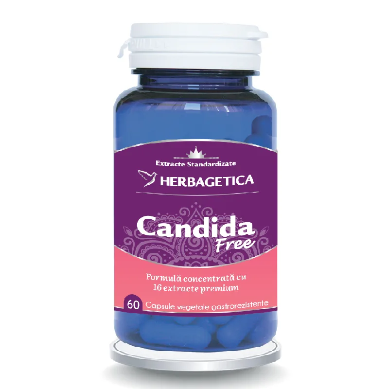 Candida Free, 60 capsule, Herbagetica — preț și oferte