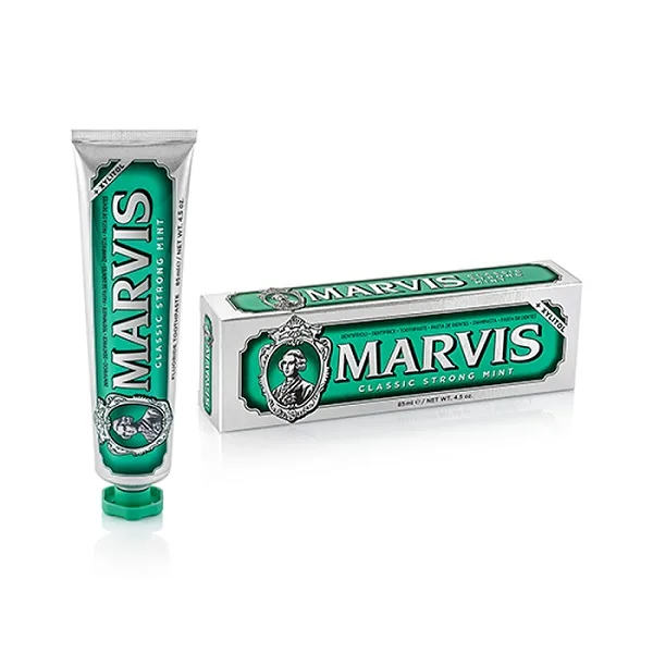 Pasta de dinti cu aroma puternica de menta Clasic Strong Mint Marvis, 85ml, Ludovico Martelli — preț și oferte
