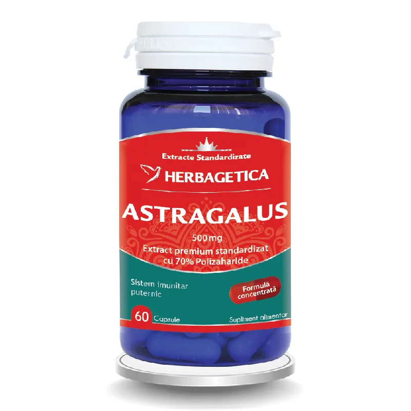 Astragalus, 500 mg, 60 capsule, Herbagetica — preț și oferte