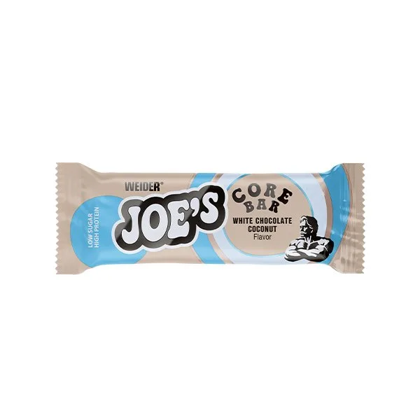 Baton proteic cu aroma de White Chocolate Joe's Core Bar, 45g, Weider — preț și oferte
