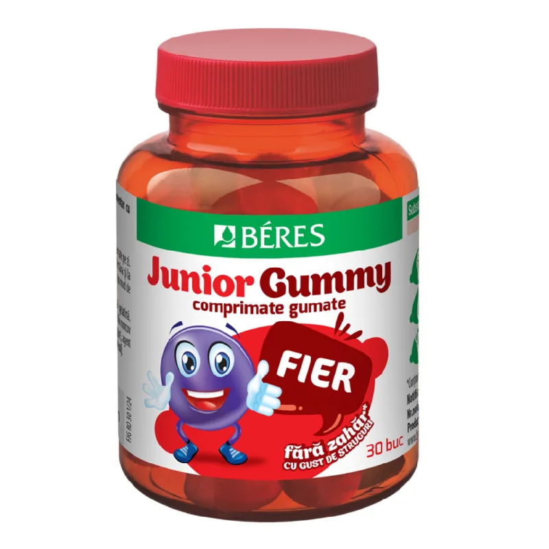 Fier Junior Gummy, 30 comprimate gumate, Beres BERES PHARMACEUTICALS — preț și oferte
