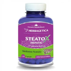 Steatox Hepatic, 120 capsule, Herbagetica