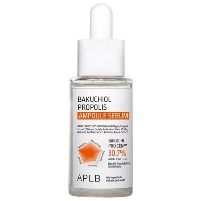 Ser facial Ampoule cu Bakuchiol Propolis, 40ml, APLB — preț și oferte