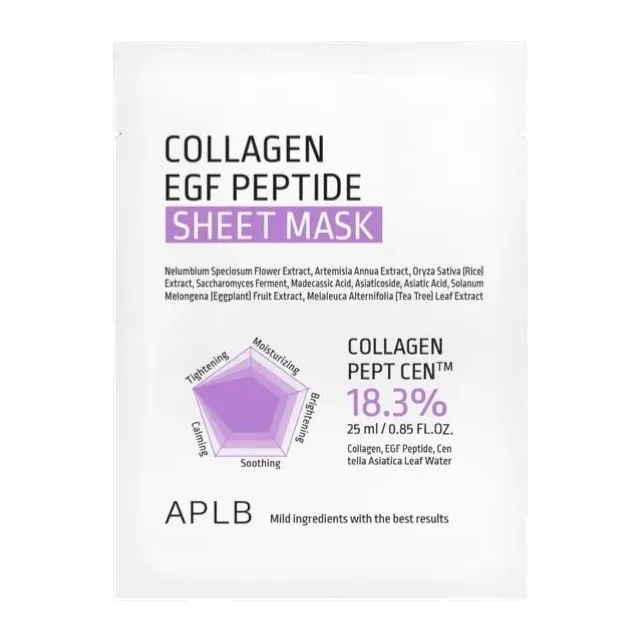 Masca tip servetel cu Collagen EGF si Peptide, 25ml, APLB — preț și oferte