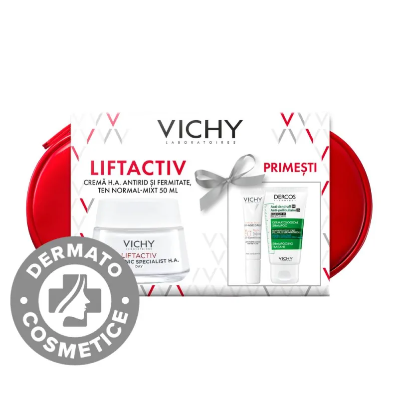 CADOU Set Liftactiv Hyaluronic Specialist H.A. pentru ten normal si mixt, Vichy — preț și oferte