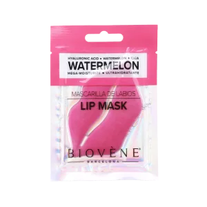 Masca de buze cu acid hialuronic si centella asiatica Watermelon Mega-Moisturize, 1 bucata, Biovene