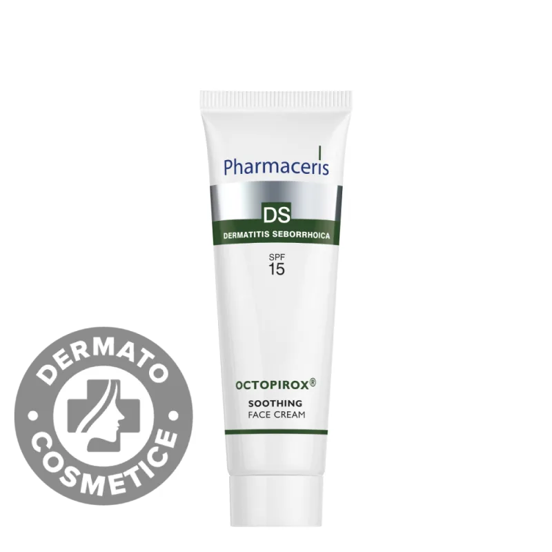Crema calmanta pentru fata cu SPF15 Octoprirox® DS, 30ml, Pharmaceris — preț și oferte