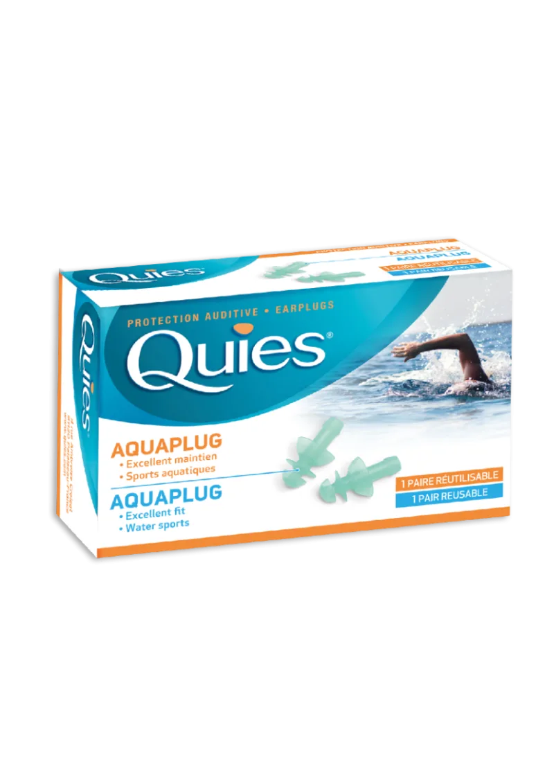 Dopuri din silicon Aquaplug, 1 pereche, Quies — preț și oferte