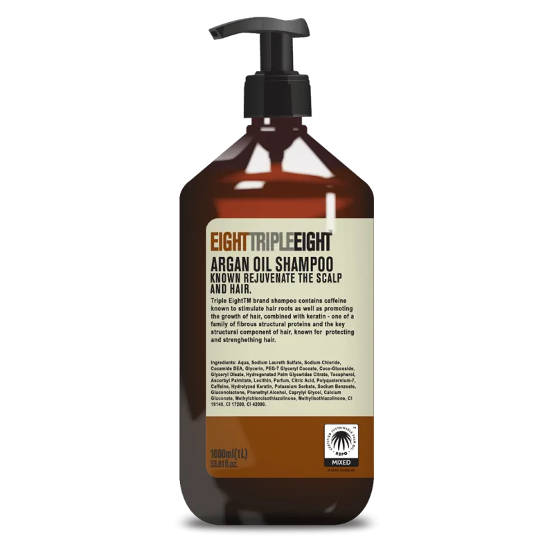 Sampon cu ulei de argan, 1l, Eight Triple Eight — preț și oferte