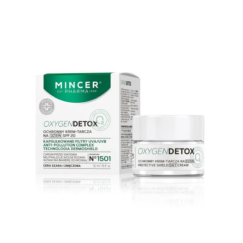 Crema de zi protectoare cu SPF20 Oxygen Detox, 50ml, Mincer Pharma — preț și oferte