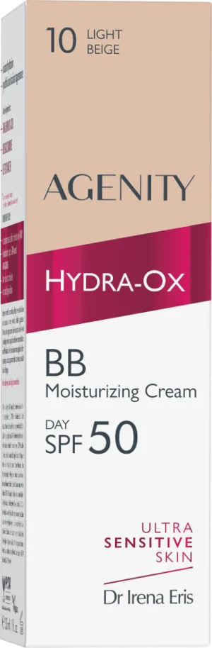 Crema BB Hydra-Ox SPF50 Light Beige 10, 30ml, Agenity