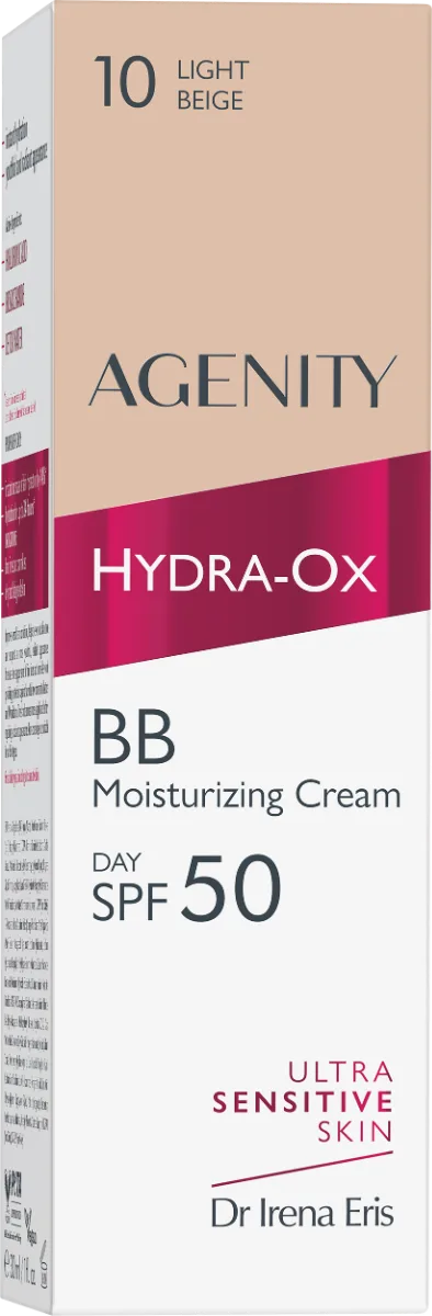 Crema BB Hydra-Ox SPF50 Light Beige 10, 30ml, Agenity — preț și oferte