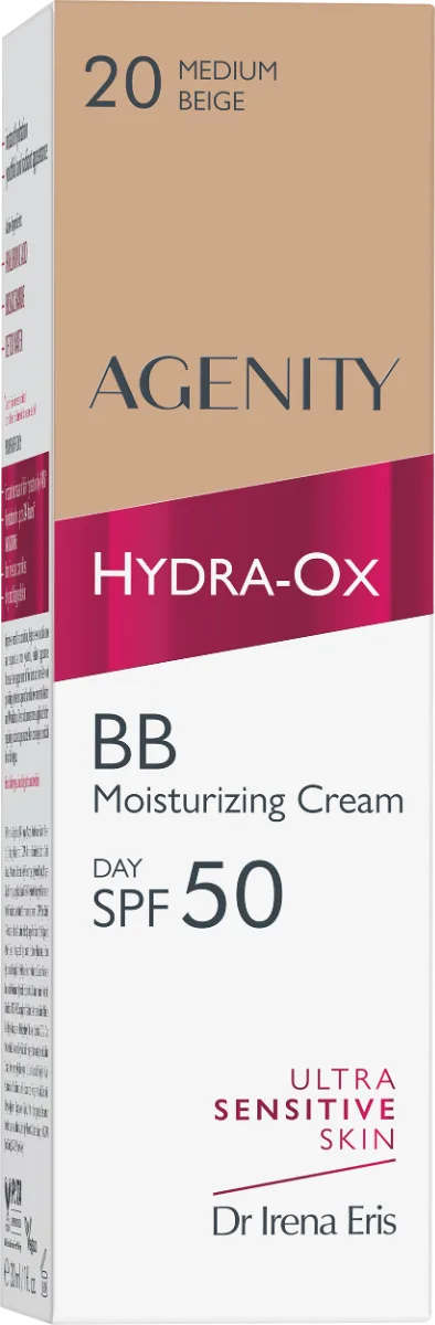 Crema BB Hydra-Ox SPF50 Medium Beige 20, 30ml, Agenity — preț și oferte