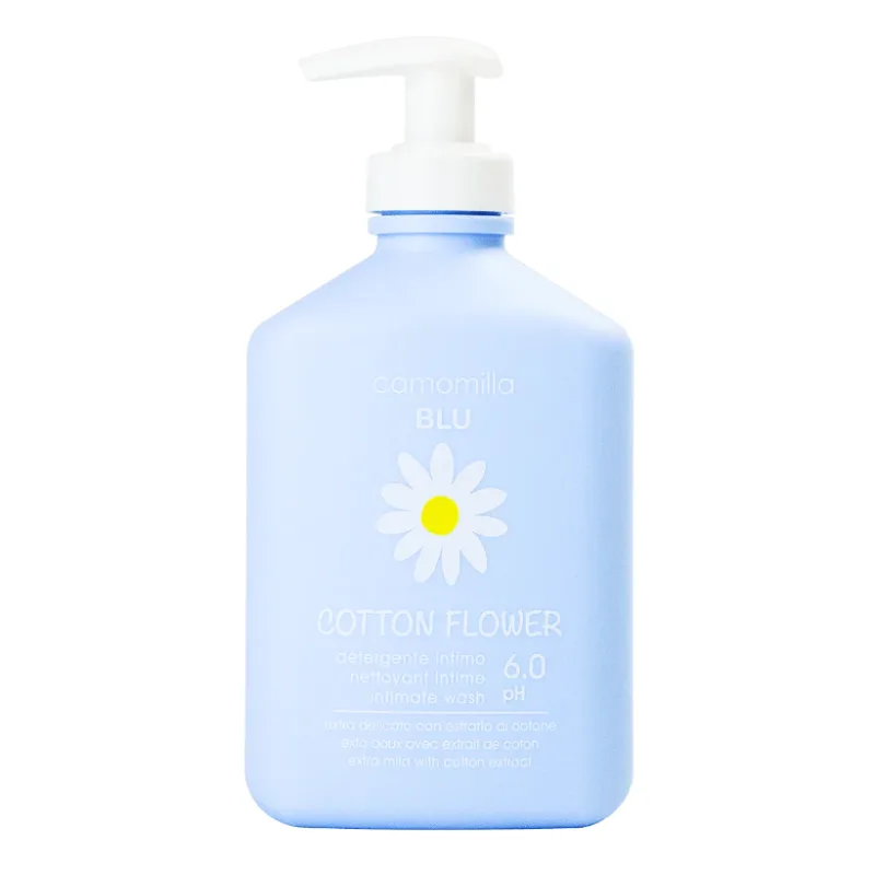 Gel intim de curatare pH 6.0 Cotton Flower, 300ml, Camomilla Blu — preț și oferte