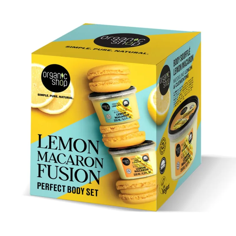 Set de ingrijire pentru corp Lemon Macaron Fusion, Organic Shop — preț și oferte