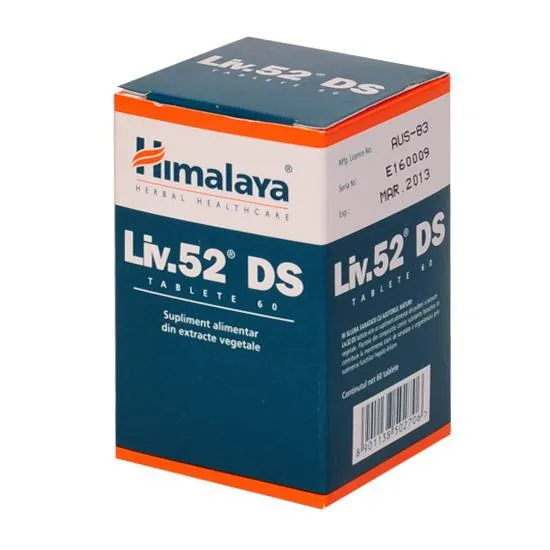 Himalaya, Liv 52 DS, hepatoprotector, 60 tablete — preț și oferte