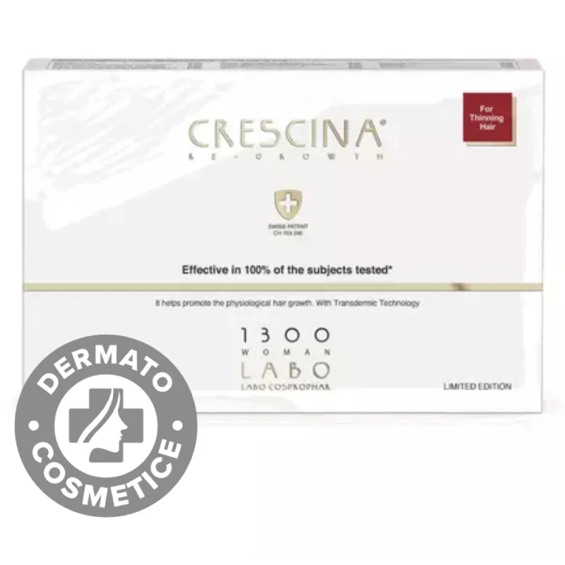 Tratament pentru femei Re-growth HFSC 1300 Crescina, 5 fiole, Labo — preț și oferte