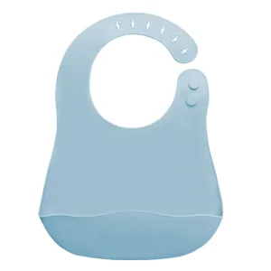 Baveta din silicon cu buzunar Aqua Blue 6 luni+, 1 bucata, Appekids