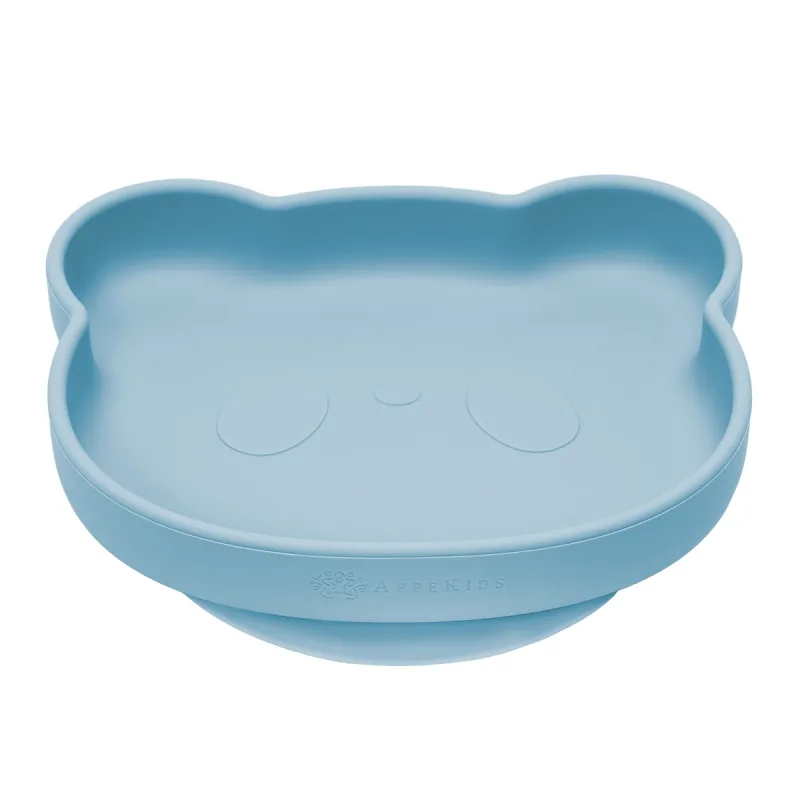 Farfurie din silicon The Little Bear - Aqua Blue, 1 bucata, Appekids — preț și oferte