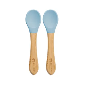 Set lingurite din bambus Aqua Blue 6 luni+, 2 bucati, Appekids