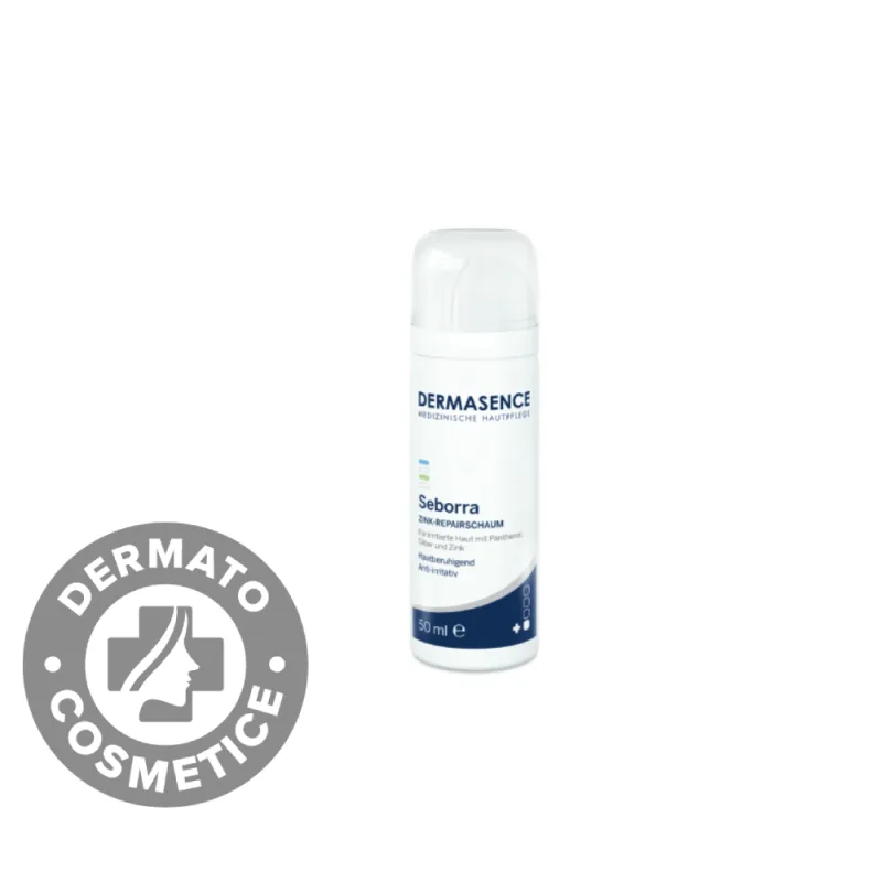Spuma reparatoare cu zinc pentru ten cu imperfectiuni Seborra, 50ml, Dermasence — preț și oferte