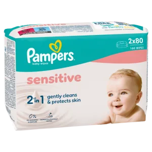 Servetele umede Sensitive, 320 bucati, Pampers