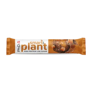 Baton proteic vegetal cu aroma de caramel sarat Smart Bar Plant, 64g, PhD