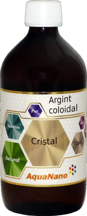 Argint Coloidal Cristal (incolor) Aquanano, 480ml, Aghoras