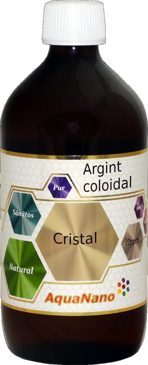 Argint Coloidal Cristal (incolor) Aquanano, 480ml, Aghoras — preț și oferte