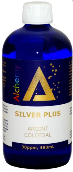 Argint Coloidal SilverPlus Pure 30ppm, 480ml, Alchemy — preț și oferte